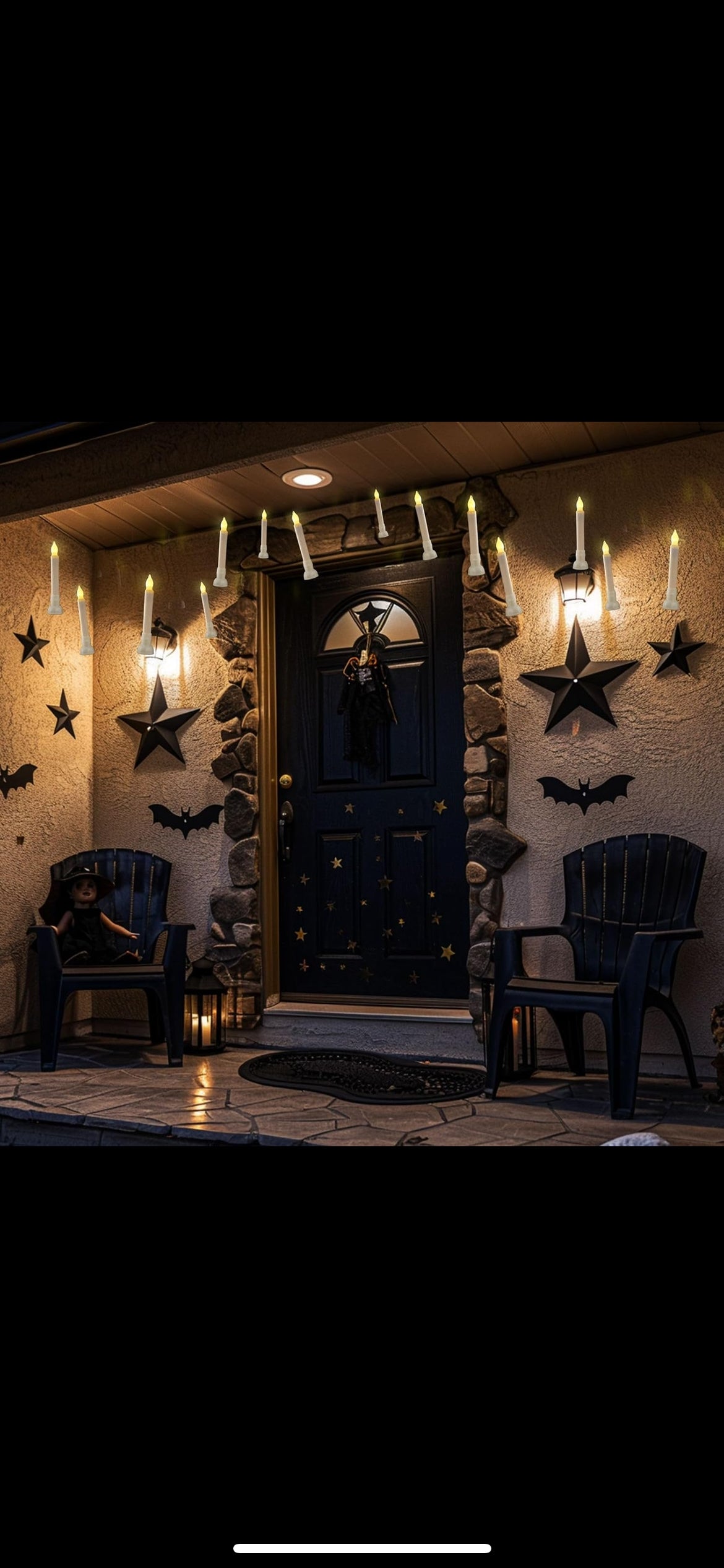 Wand & Glow™ 12 Hanging Flameless LED Candles with Wand Remote